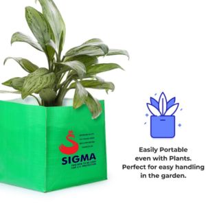 Plant Grow Bags / Plant Container 350 GSM For Balcony Terrace Home Gardening (HDPE)